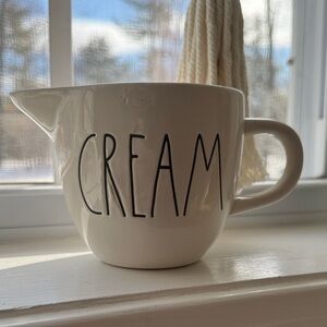 Rae Dunn Cream Ceramic Pitcher